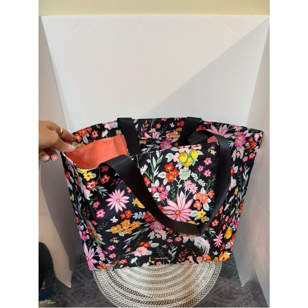 Vera Bradley Lighten Up Large Family Tote Tangerine Twist NWT